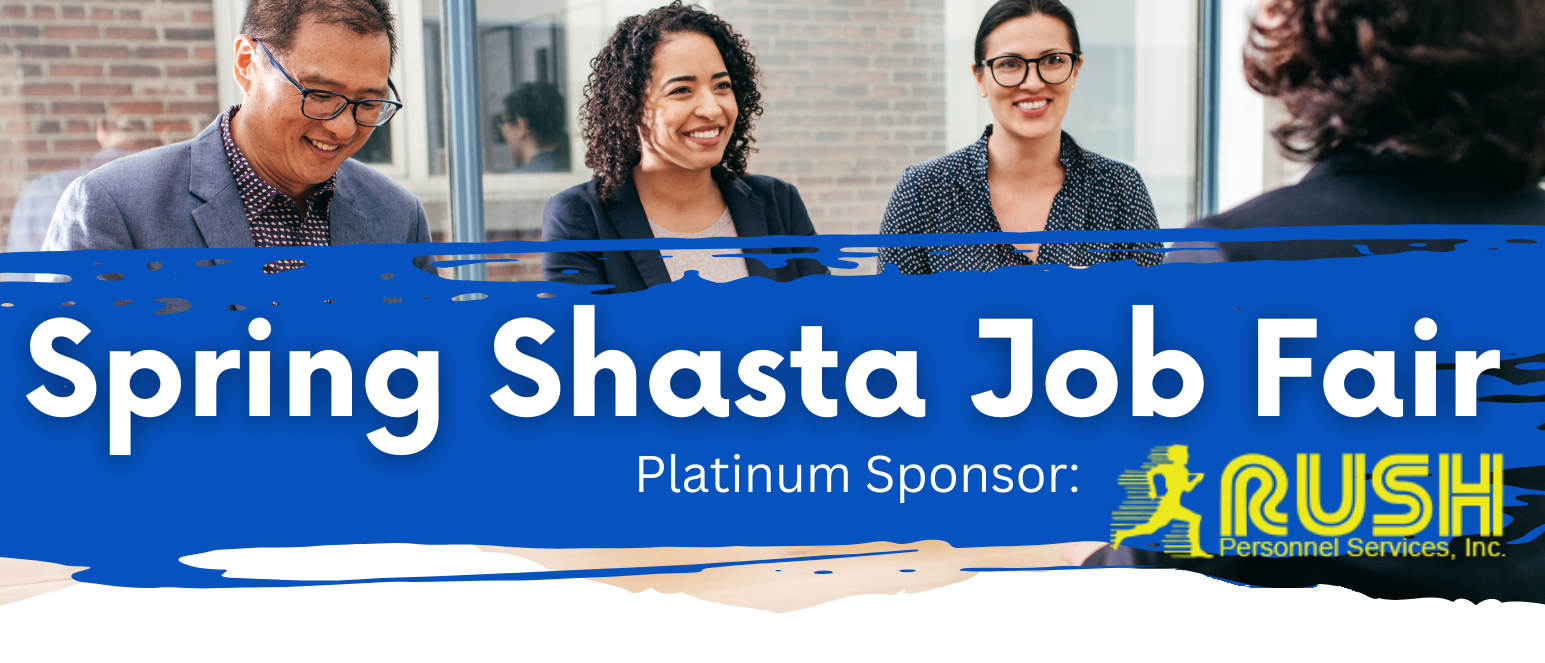 Shasta 2025 Job Fair Platinum sponsor Rush Personnel 